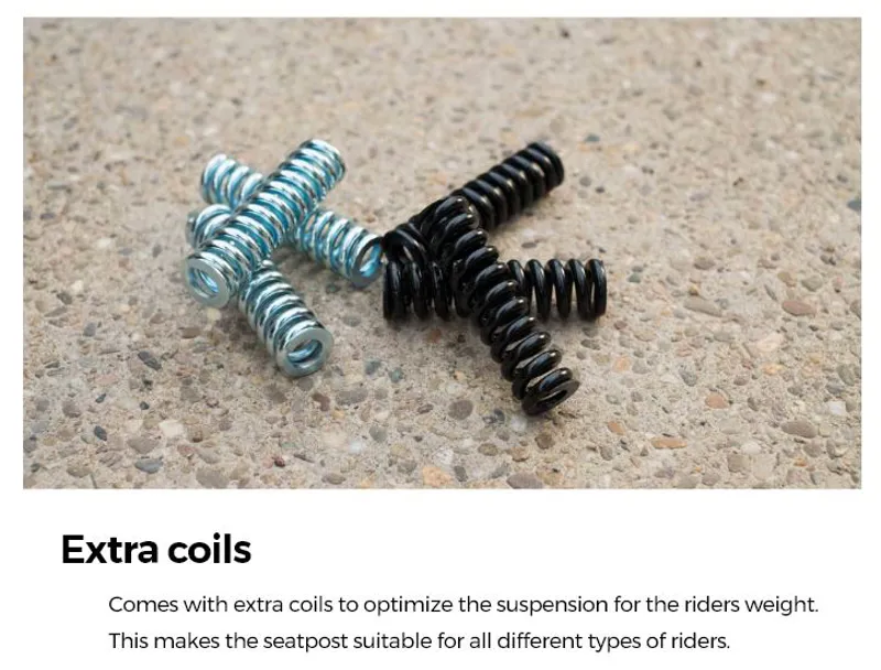 BBB ComfortPost Adjustable Suspension Seat Post Black BSP-41 -6